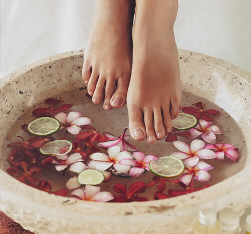 Luxury pedicure service